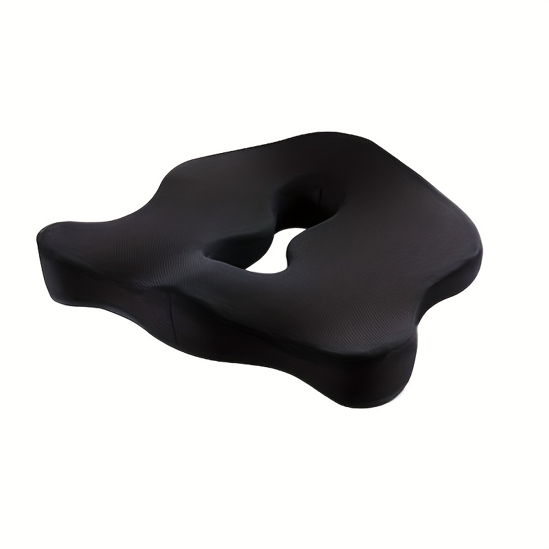 Memory Foam Seat Cushion Black Non-Slip for Car Office Chair Butt
