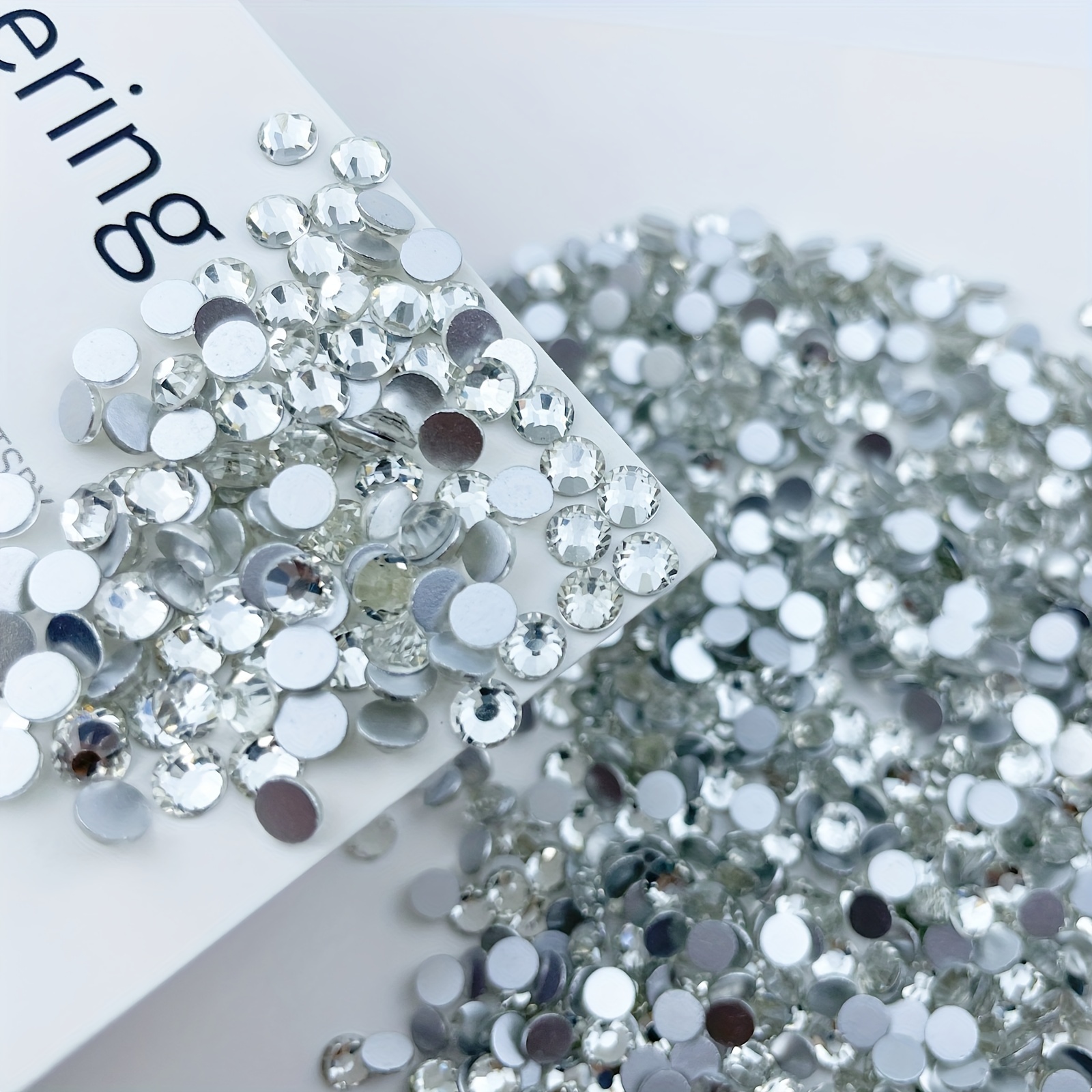 Ss5 ss20 Clear Flat Round Rhinestones Glass Stones - Temu