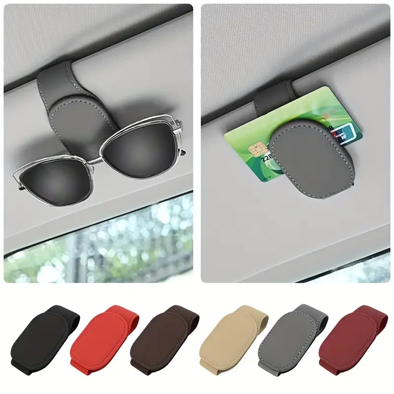 Sonnenbrillenhalter für Auto-Sonnenblende, color Grau