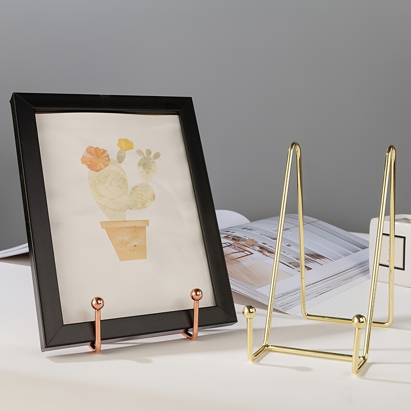 Big Clear!]Anti-Slip Plate Holder Display Stand Picture Frame Holder Easel  Display Stand Book Tablets Holder For Home Decor 