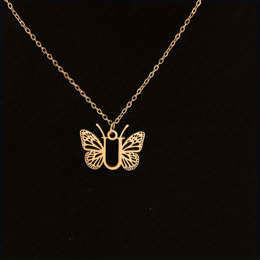 24k gold butterfly deals necklace