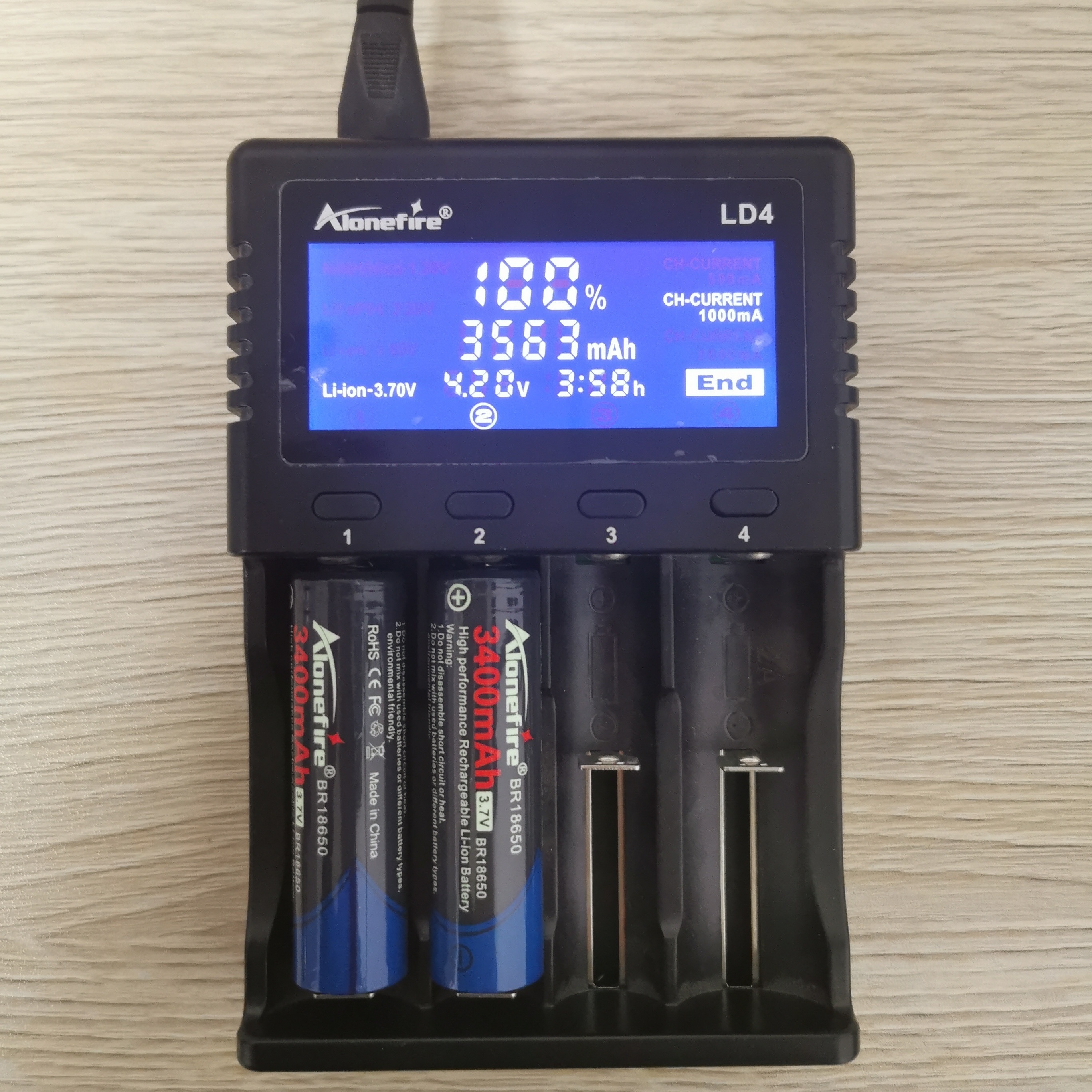 Alonefire 16340/cr123 3.7v 4.2v 800mah High Performance - Temu