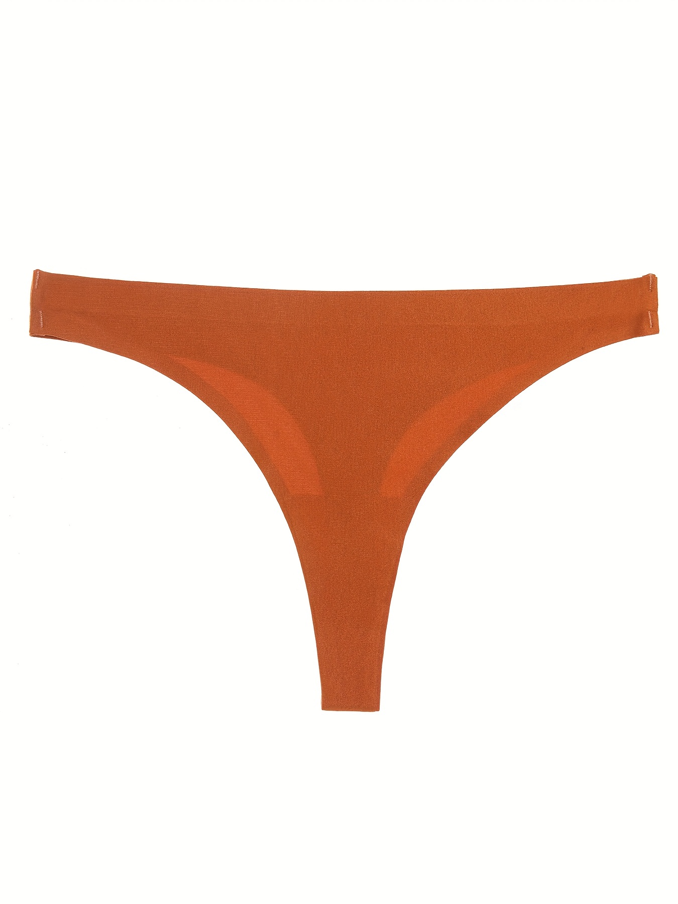 Seamless Solid Thongs Soft Comfy Stretchy Intimates Panties - Temu