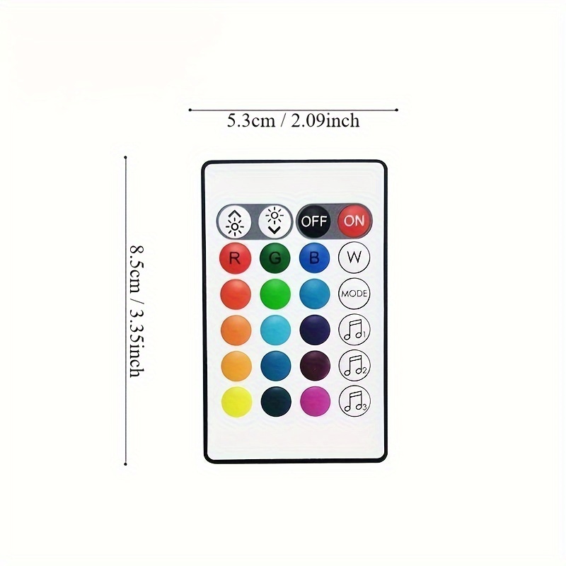 App Music Controller Led Seven Color Dimmer 24keyrgb Light - Temu