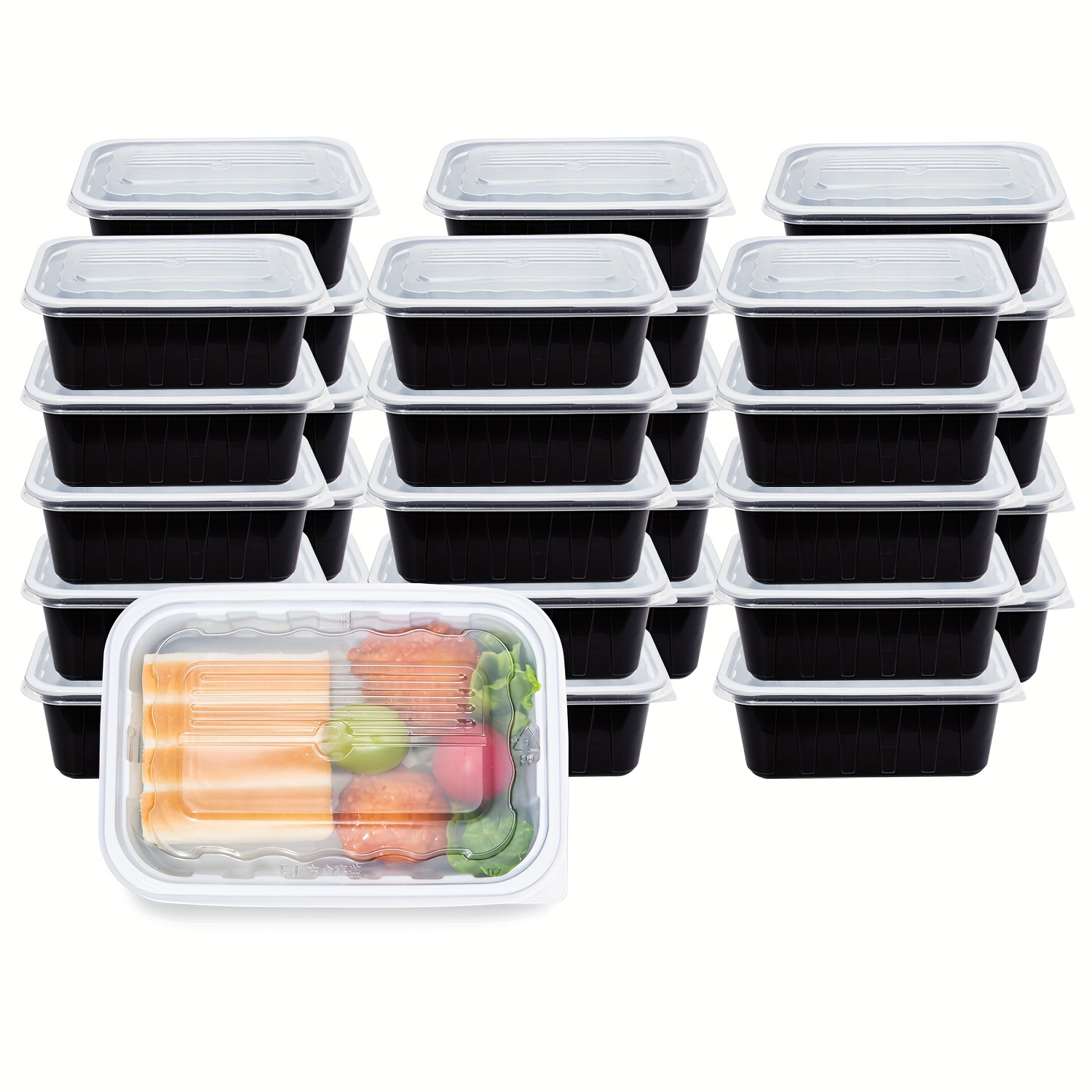 Meal Prep Food Container Sets With Airtight Lids Deli Container Bento Box  Lunch Boxes Take Away Food Storage Two-color Process Stackable Reusable Bpa  Free - Temu