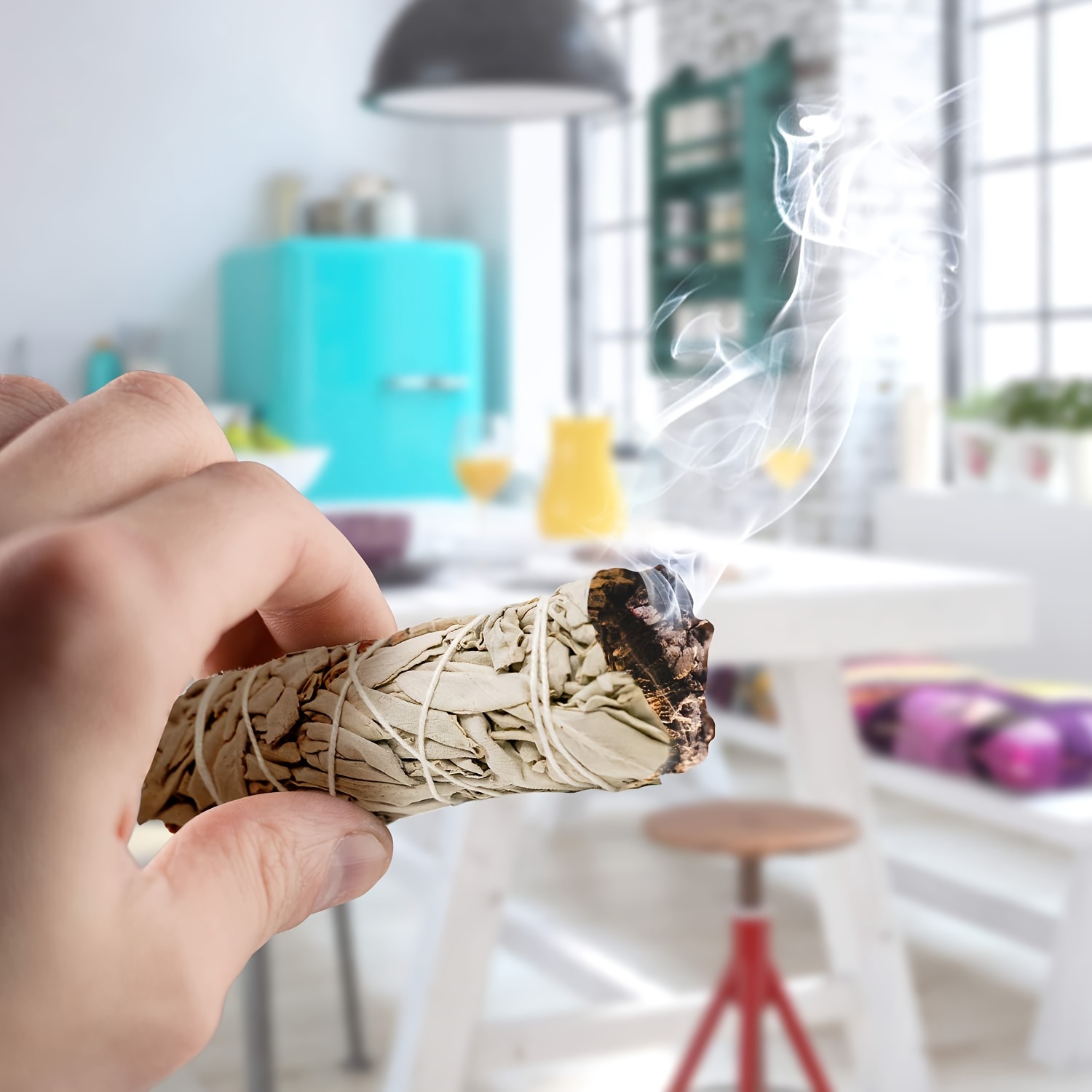 InnerMind - SMUDGE KIT Floral White Sage + Palo Santo + Shell Set