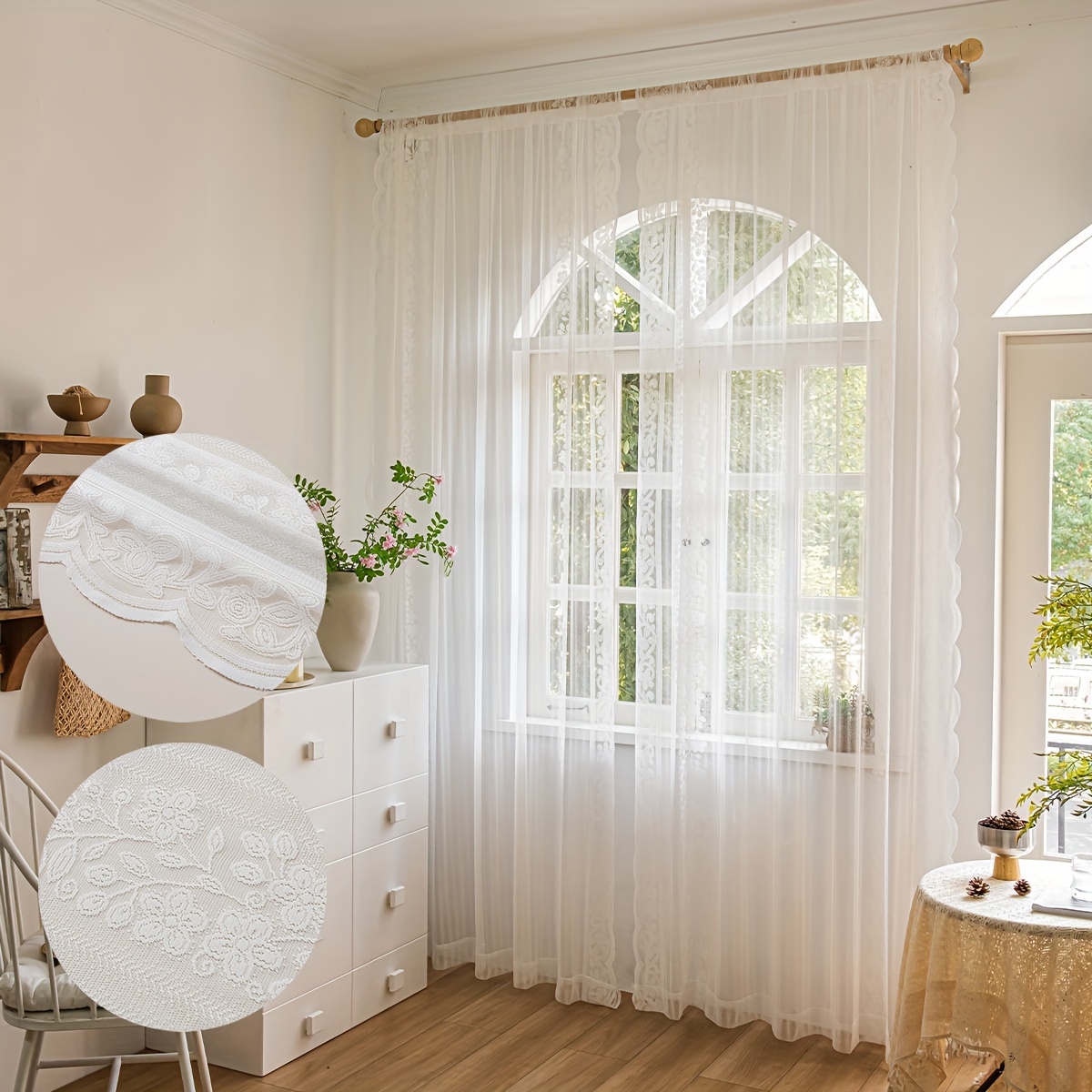 Cortinas opacas para dormitorio, cortina térmica para sala de estar,  textura suave, tratamientos de ventana con ganchos para habitación de  niños, 2