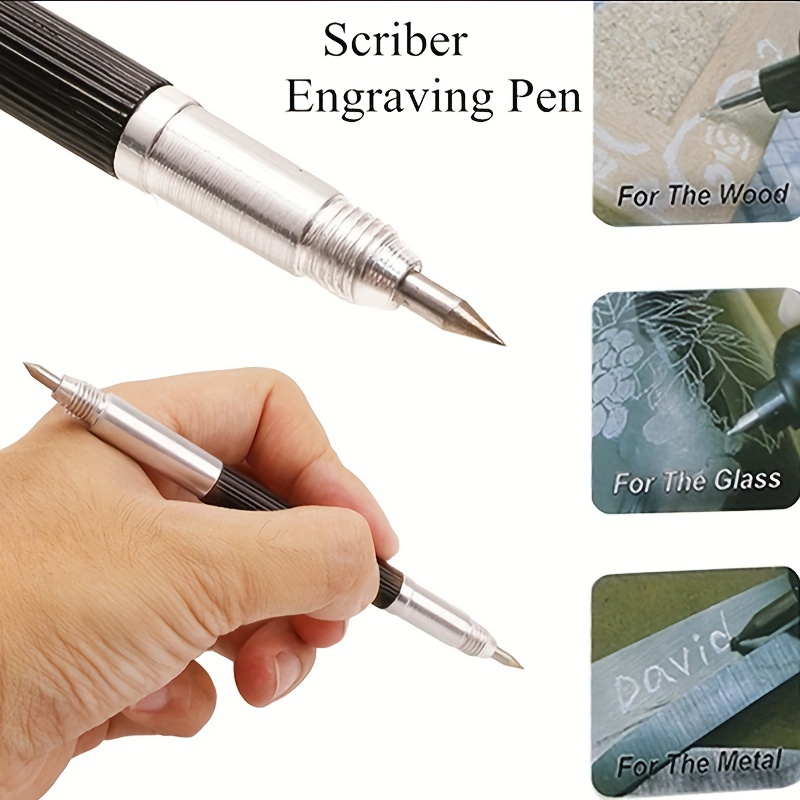 Scribe Tool - Tungsten Metal Scribe Tool With Extra 5/10 Replacement  Marking Tip, Magnetic Design, Etching Engraving Pen For Glass/ceramics/metal  Sheet - Temu Austria