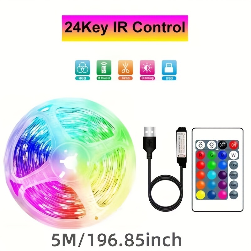 Tira De Luces Led Rgb 5050 De 10 metros /2 Metros Bluetooth C/control