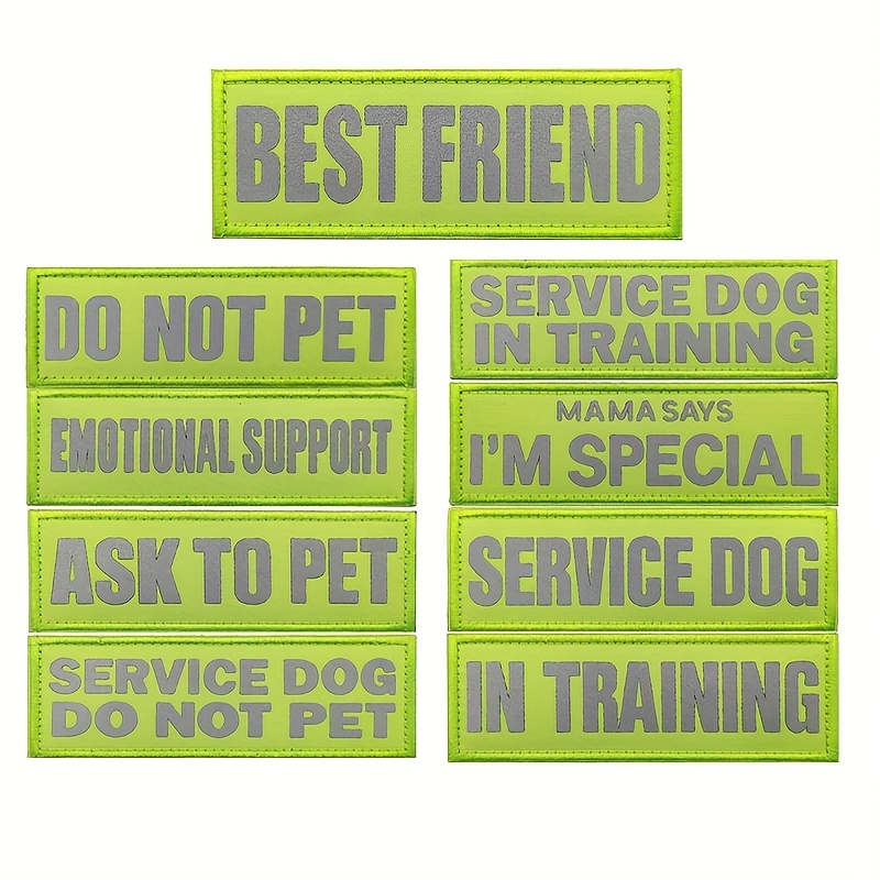 Service Dog Training Patches For Pet Harness Collar And - Temu