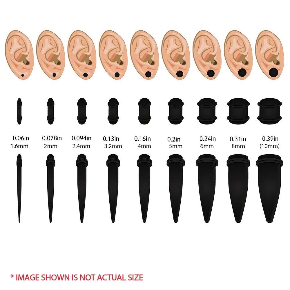 Acrylic Ear Cones Set - 18 36 54pcs Casual Kit