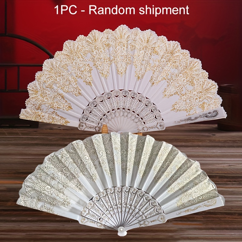 Chinese Style Floral Pattern Ladies Handheld Folding Fan Temu Canada
