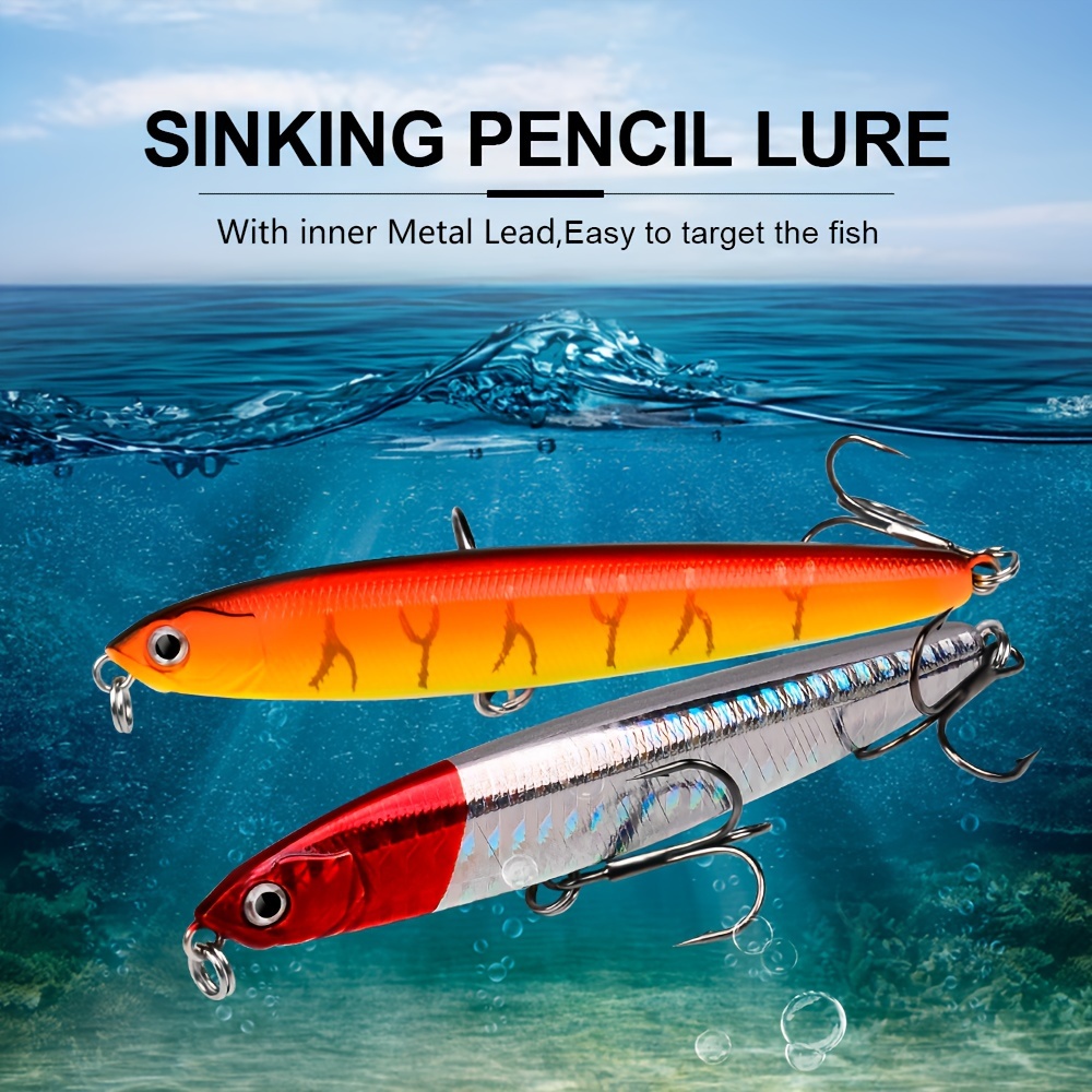 The Ultimate Fishing Lures Kit: Pencil Minnow Popper, Lipless Crankbait &  More!