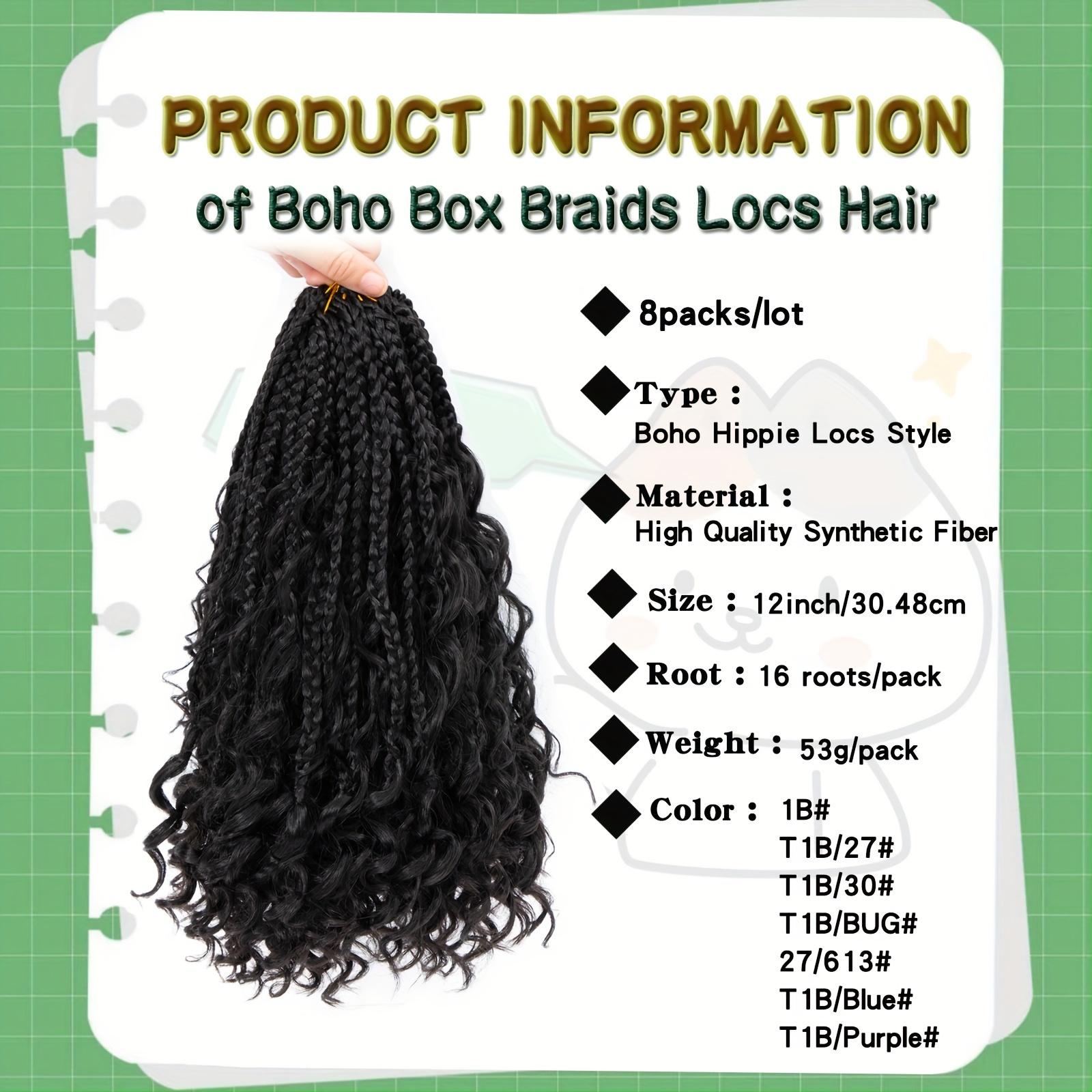 Boho Box Braids Goddess Box Braids Crochet Hair Bohemian - Temu