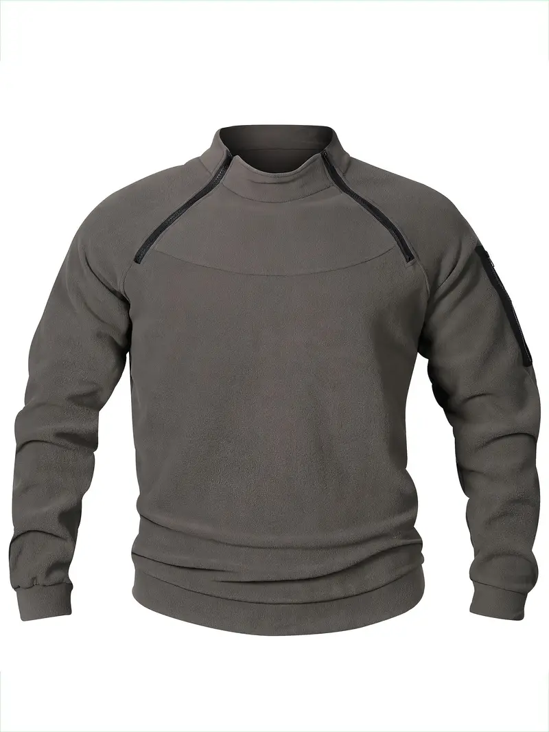 mens casual pullover sweatshirt for fall winter outdoor activities details 25