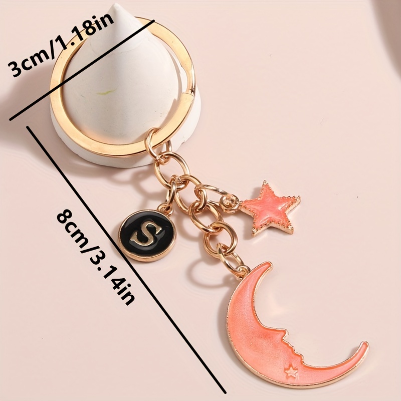 Crescent Moon Key Ring