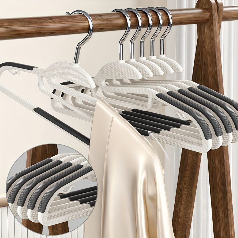 Hanging Non-marking Clothes Hangers, Acrylic Non Slip Clothes Racks,  Household Space Saving Storage Organizer For Bedroom, Bathroom, Office,  Entryway, Closet, Wardrobe, Home, Dorm - Temu