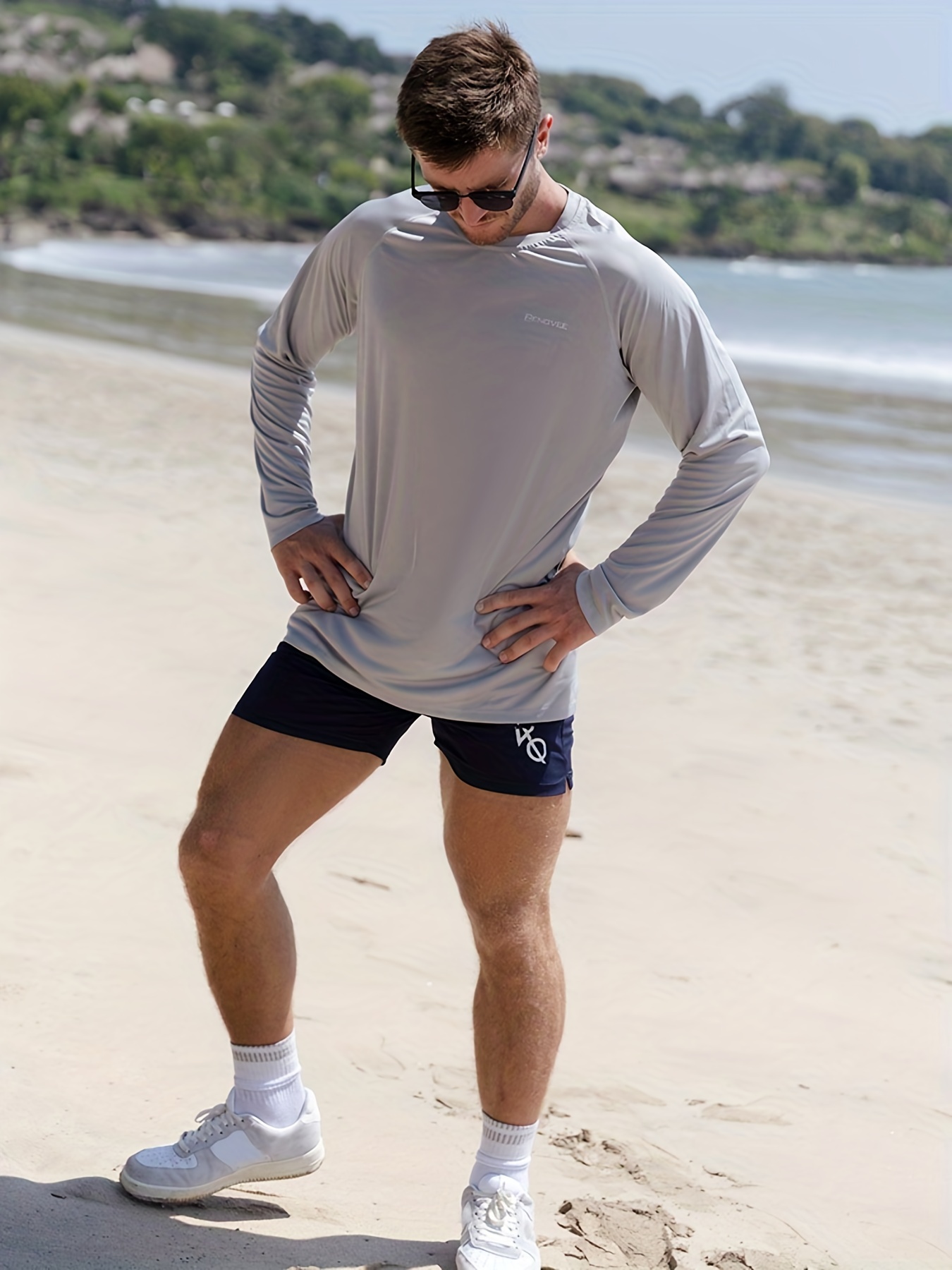 Men's Upf 50+ Sun Protection T shirts Long Sleeve Comfy - Temu Belgium