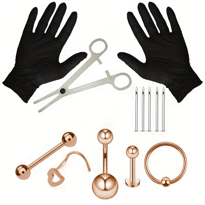   piercing kit for   lip ear   steel piercing         piercing     piercing kit