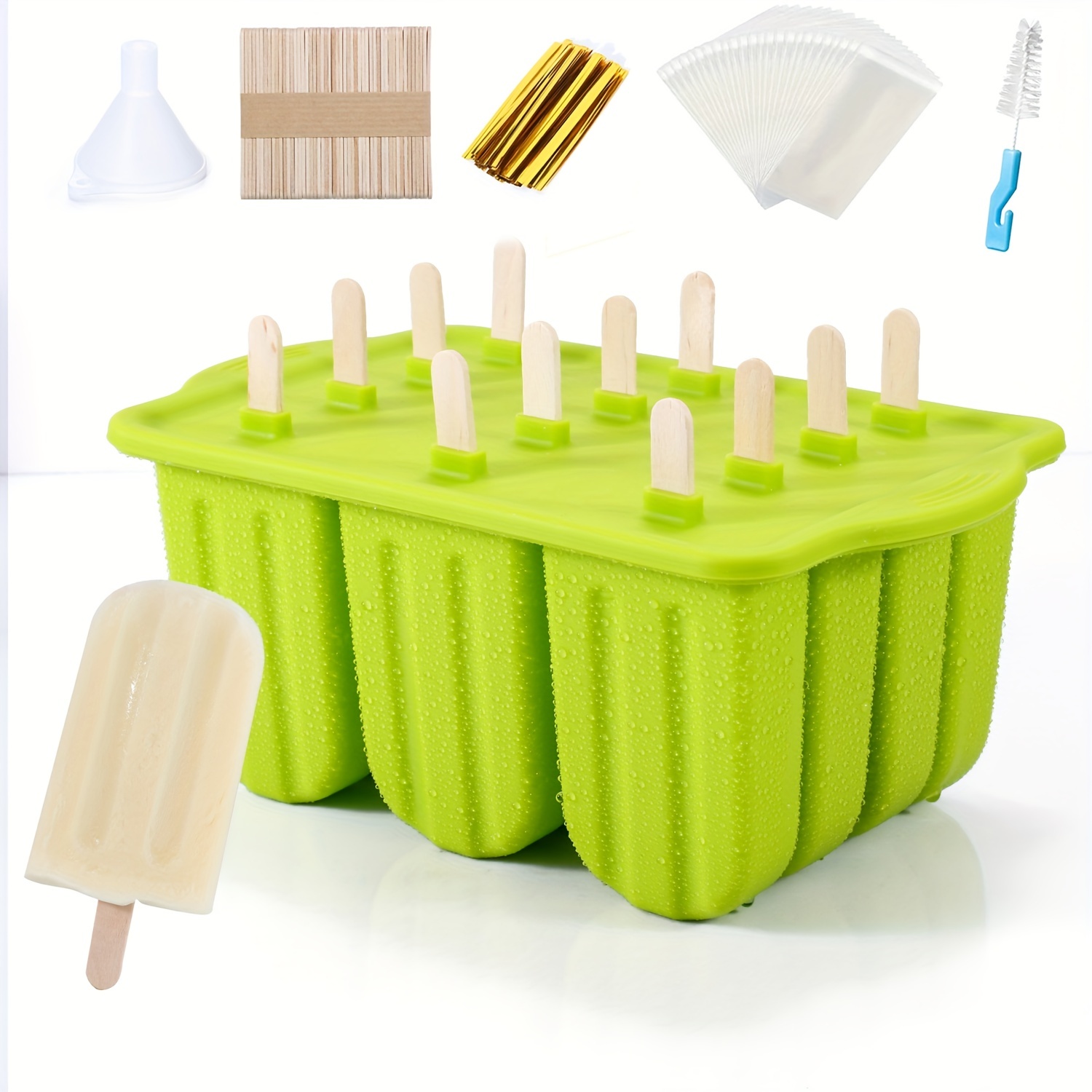 Ice Cream Mold, Homemade Popsicle Mold With Storage Box, 8 Compartment  Popsicle Mold, Ice Popsicle Mold, Ice Cube Making Tools, Ice Lolly Popsicle  Boxes, Kitchen Tools, Back To Schools Supplies - Temu