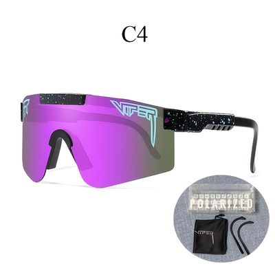 polarized sunglasses integrated lenses wind goggles riding cycling protective eyewear