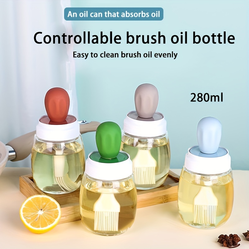 4pcs squeeze bottles for liquids Widely- Practical Oil Container Cooking