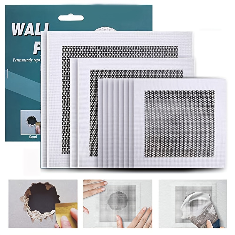 Ansoon Drywall Repair Patch, Wall Patch Repair Kit, Self Adhesive Wall  Fiber Mesh Repair, Large Hole