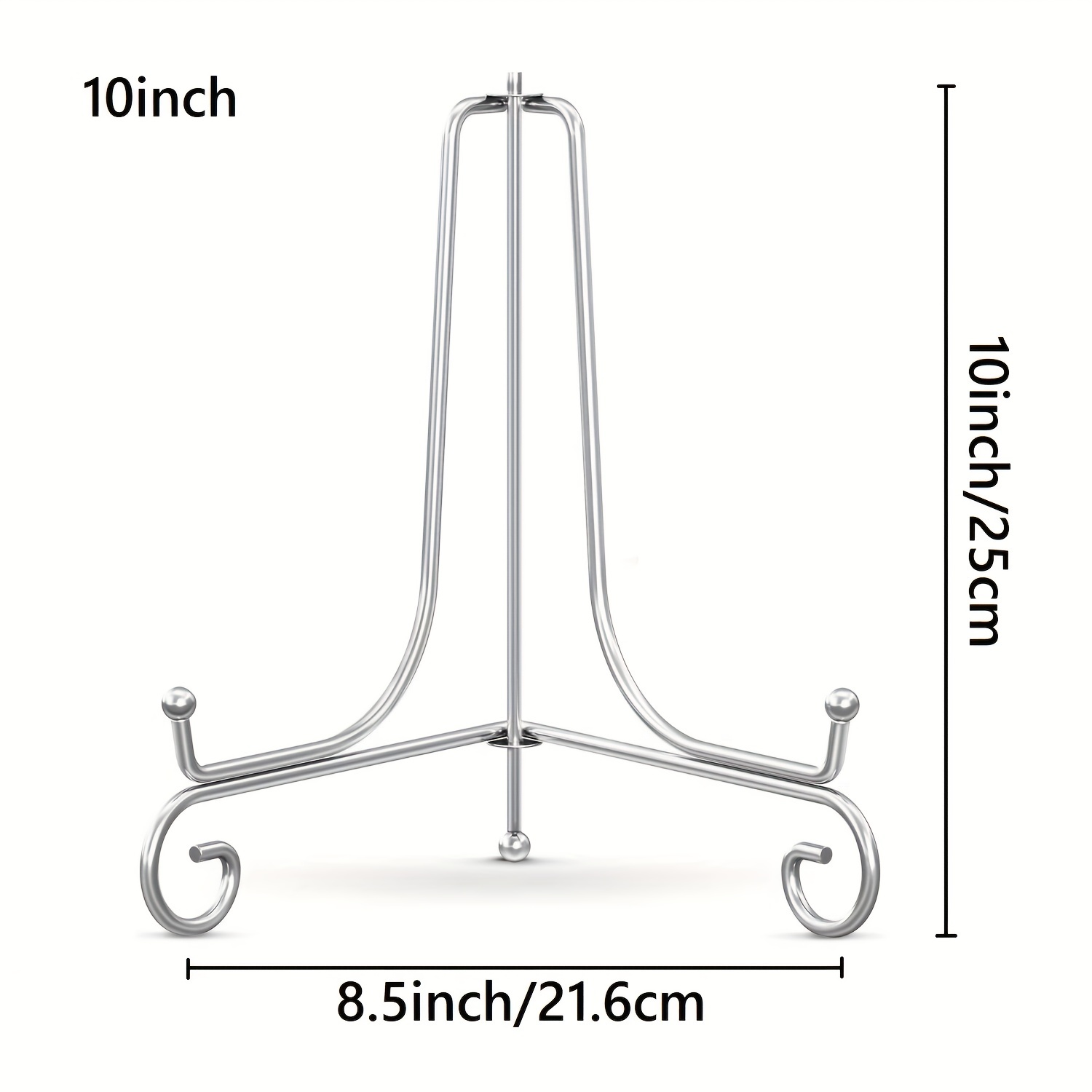 2pcs Plate Stands For Display Twisted Iron Golden Book Stand