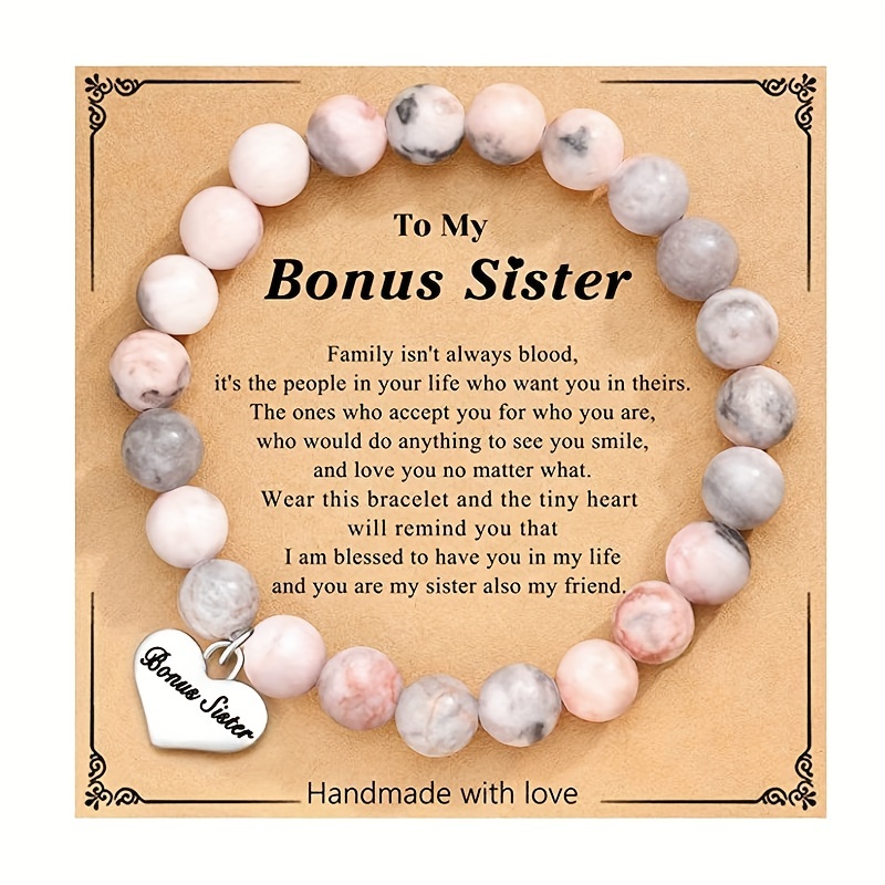Daughter/ Big Sister Beaded Bracelet Love Heart Shape - Temu Canada
