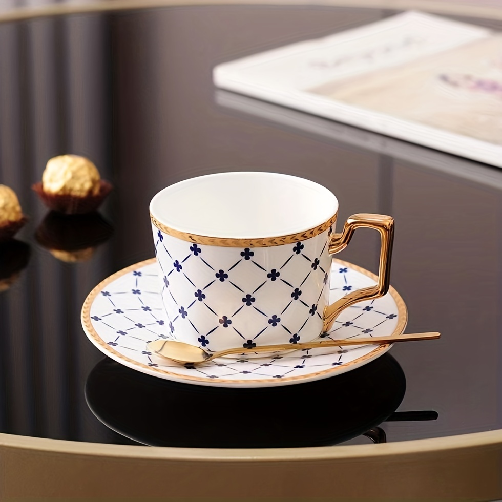 Elegant European Ceramic Tea Cup Set