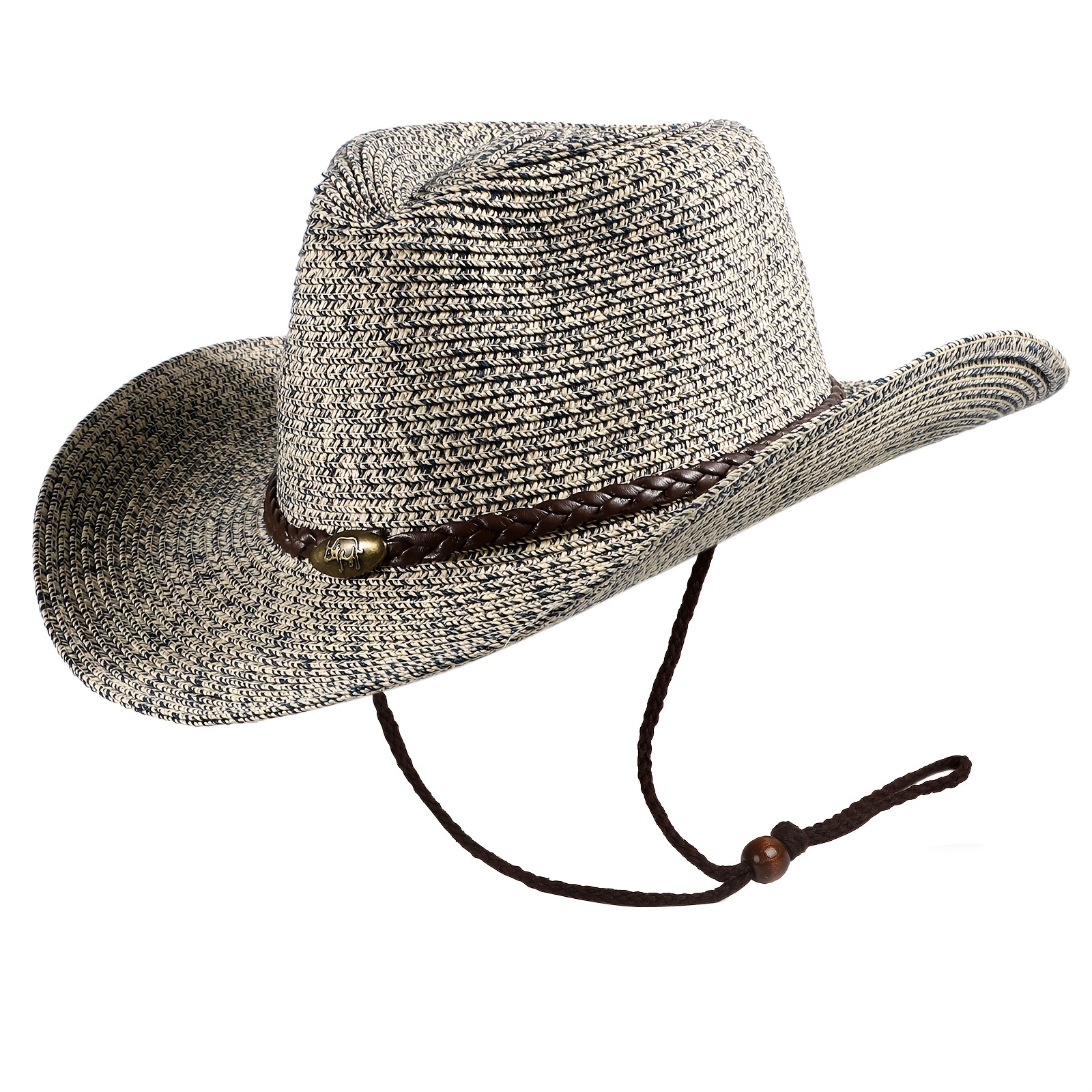 1pc Unisex Straw Sun Upf 50 Hat Mens Garden Hat Denim Band Men Women, High-quality & Affordable