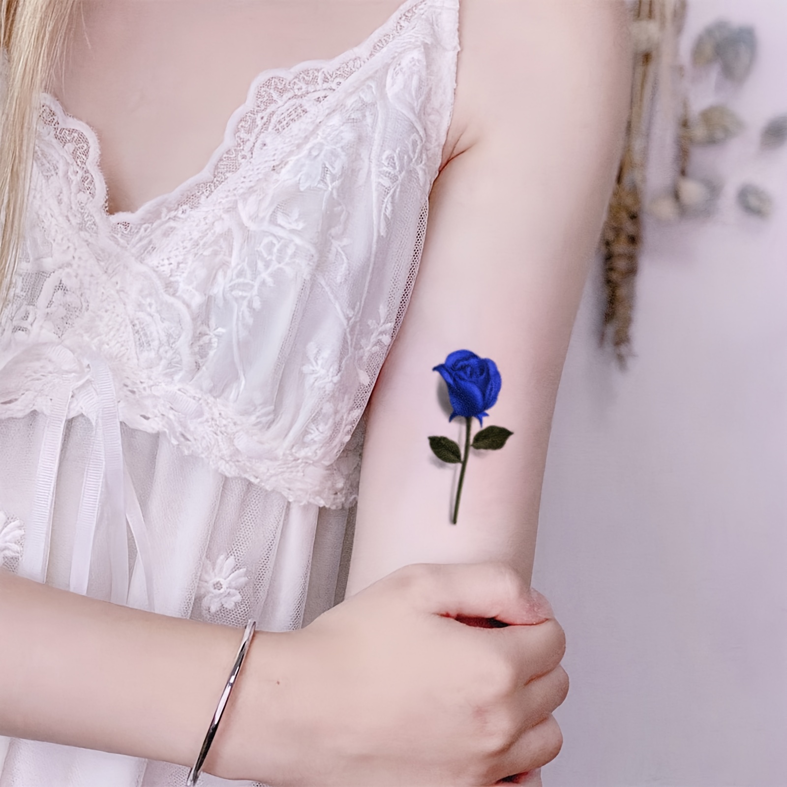 40 Fantastic Blue Rose Tattoo Design with Meaning [202 Ideas]