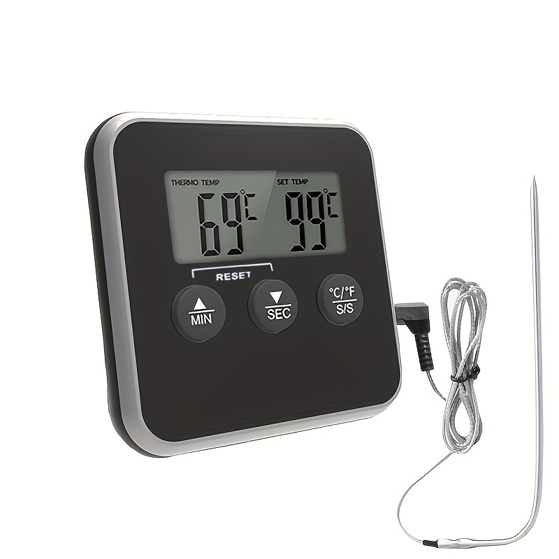 Termostato digital electrónico, herramientas para barbacoa, termómetros de  carne con pantalla LCD, termostato inteligente montado en la pared
