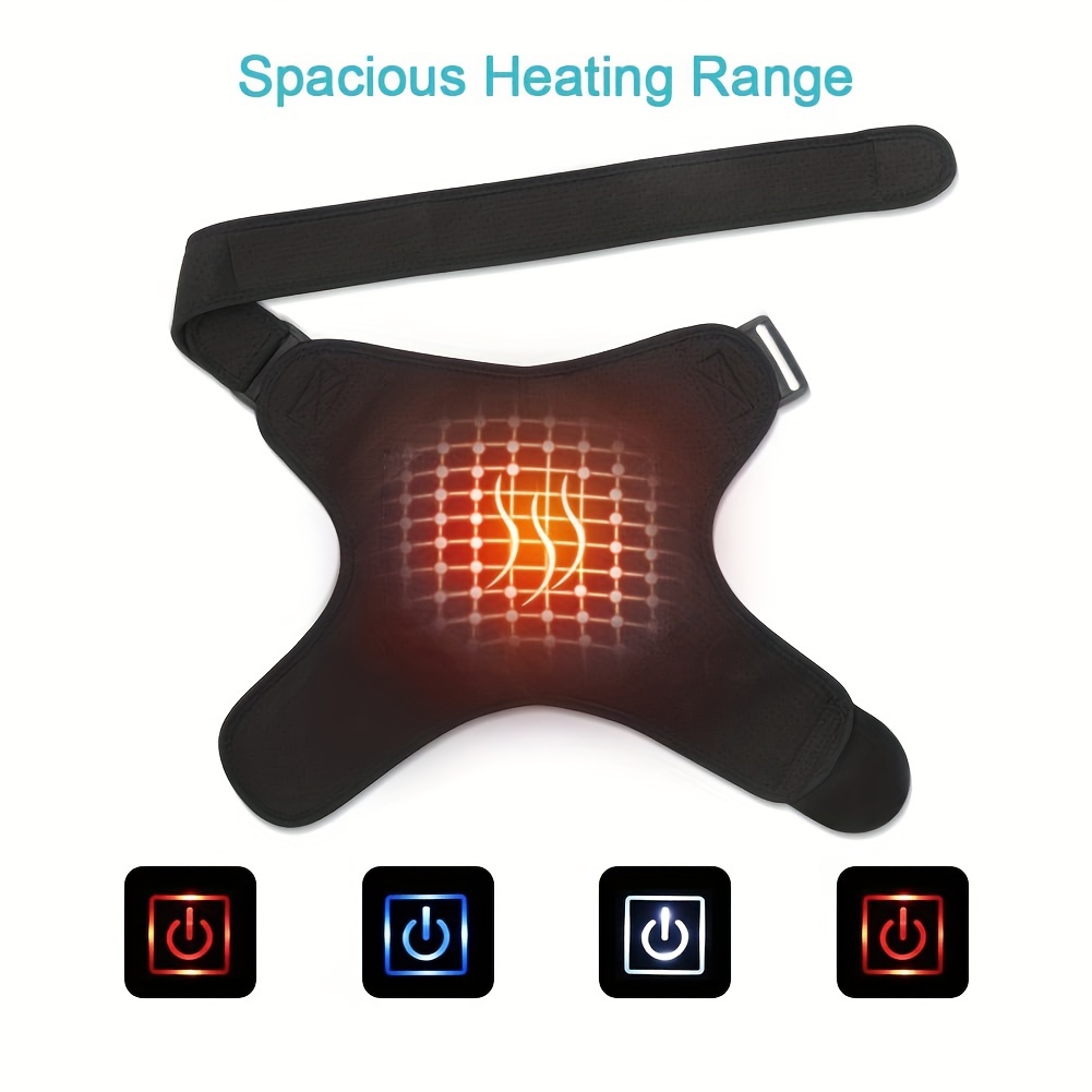 Usb Plug In Heated Shoulder Brace Shoulder Support Heating - Temu
