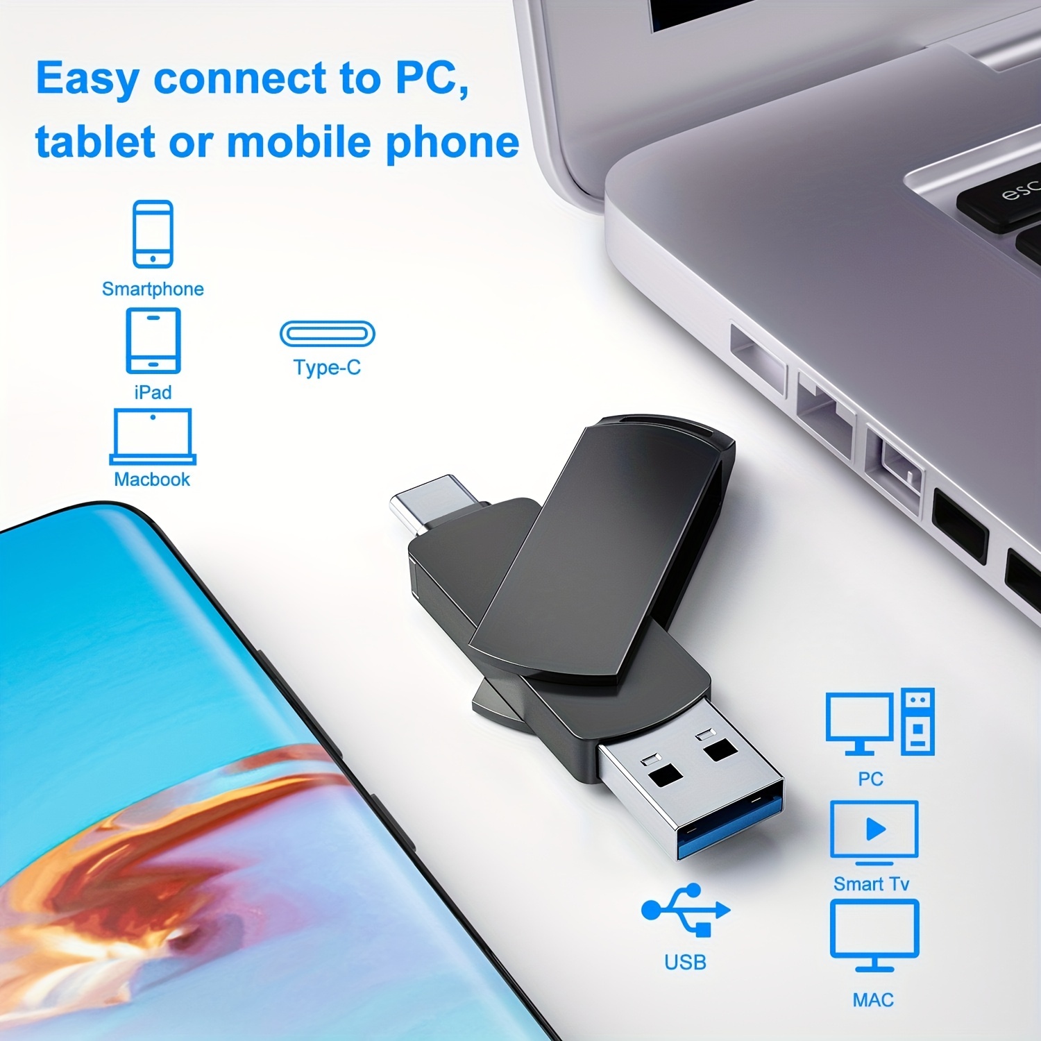 1pc Penna Usb 2 in 1 Telefoni Android Unità Flash Usb 3.0 - Temu Italy