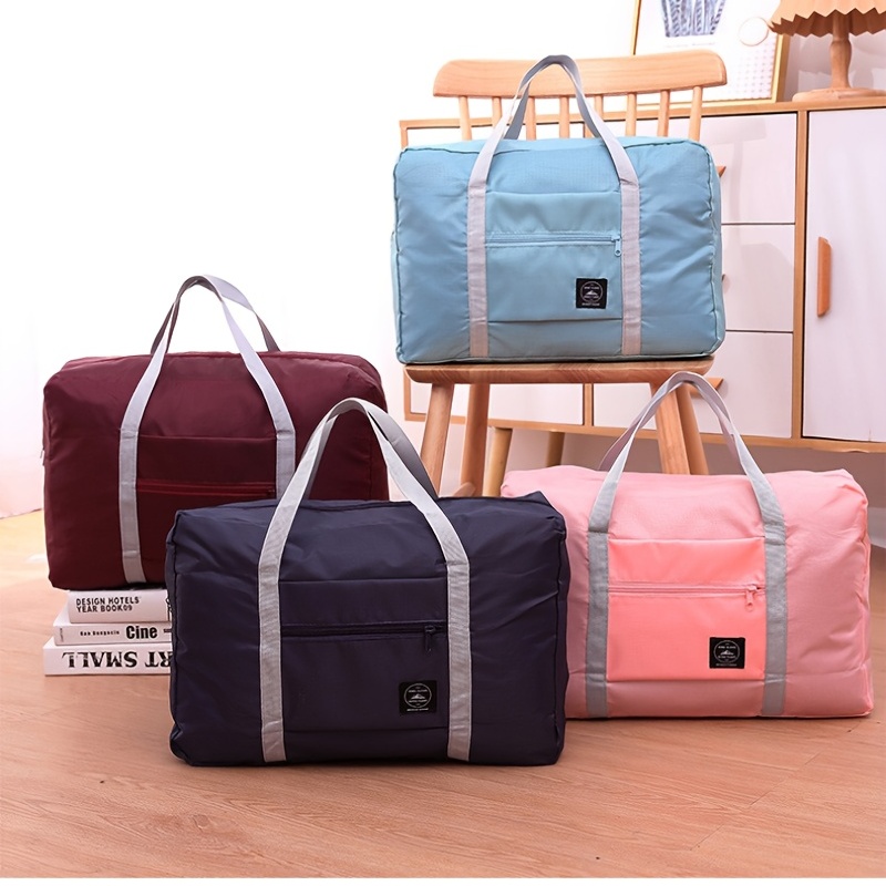 Fashion Travel Bag, Quilted Design Zipper Bag, Large Capacity Luggage  Weekend Handbag - Temu