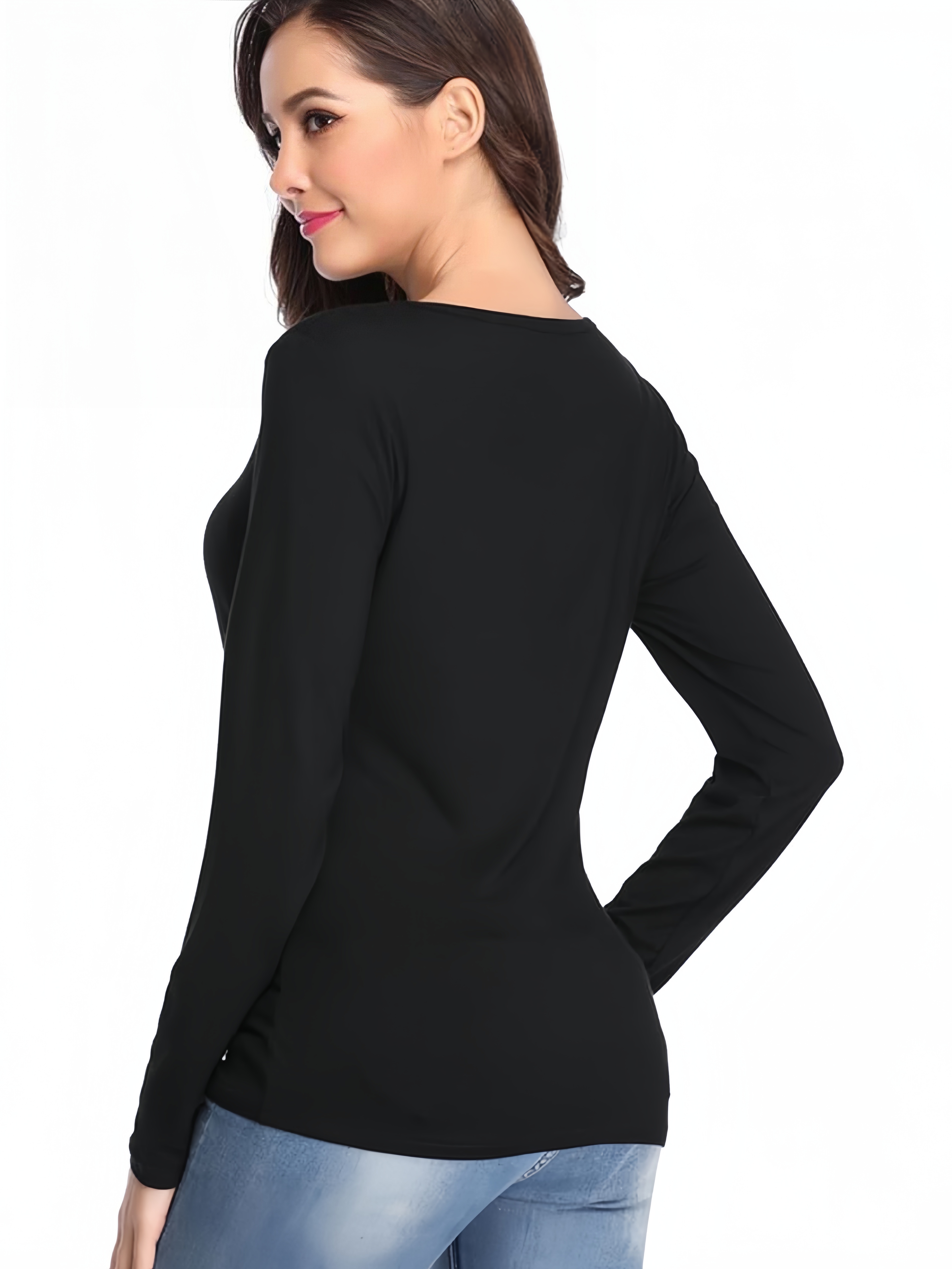 Polaris Women's Long Sleeve Performance Tee - Rose Color Polyester Spandex Small