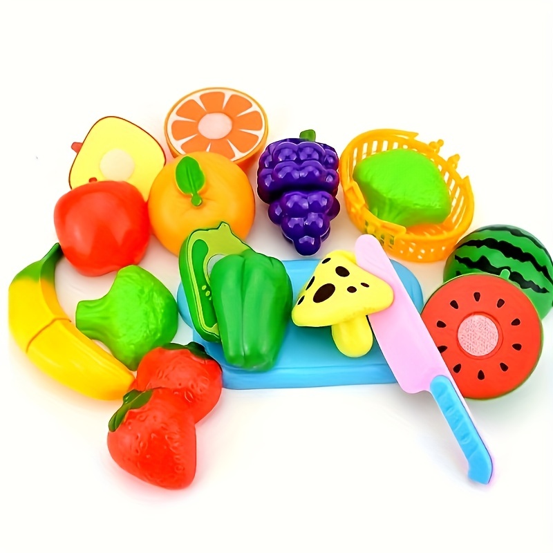 Plastic cutting cheap food toys