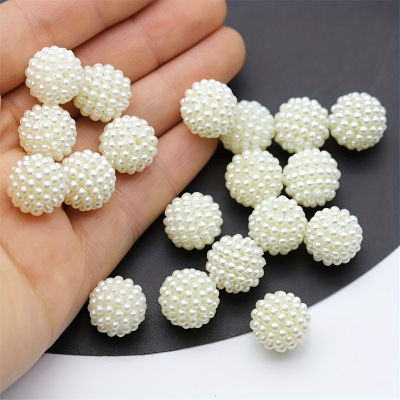 Bayberry Ball Gradient Acrylic Beads For Jewelry Making Diy - Temu