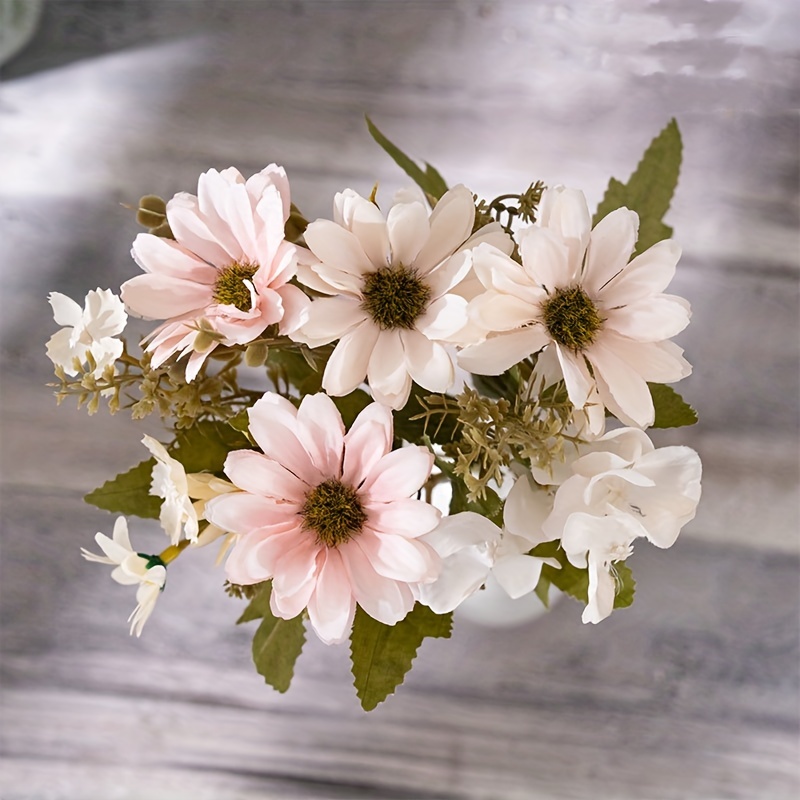 Blush Pink Ivory Daisy Bridal Bouquet