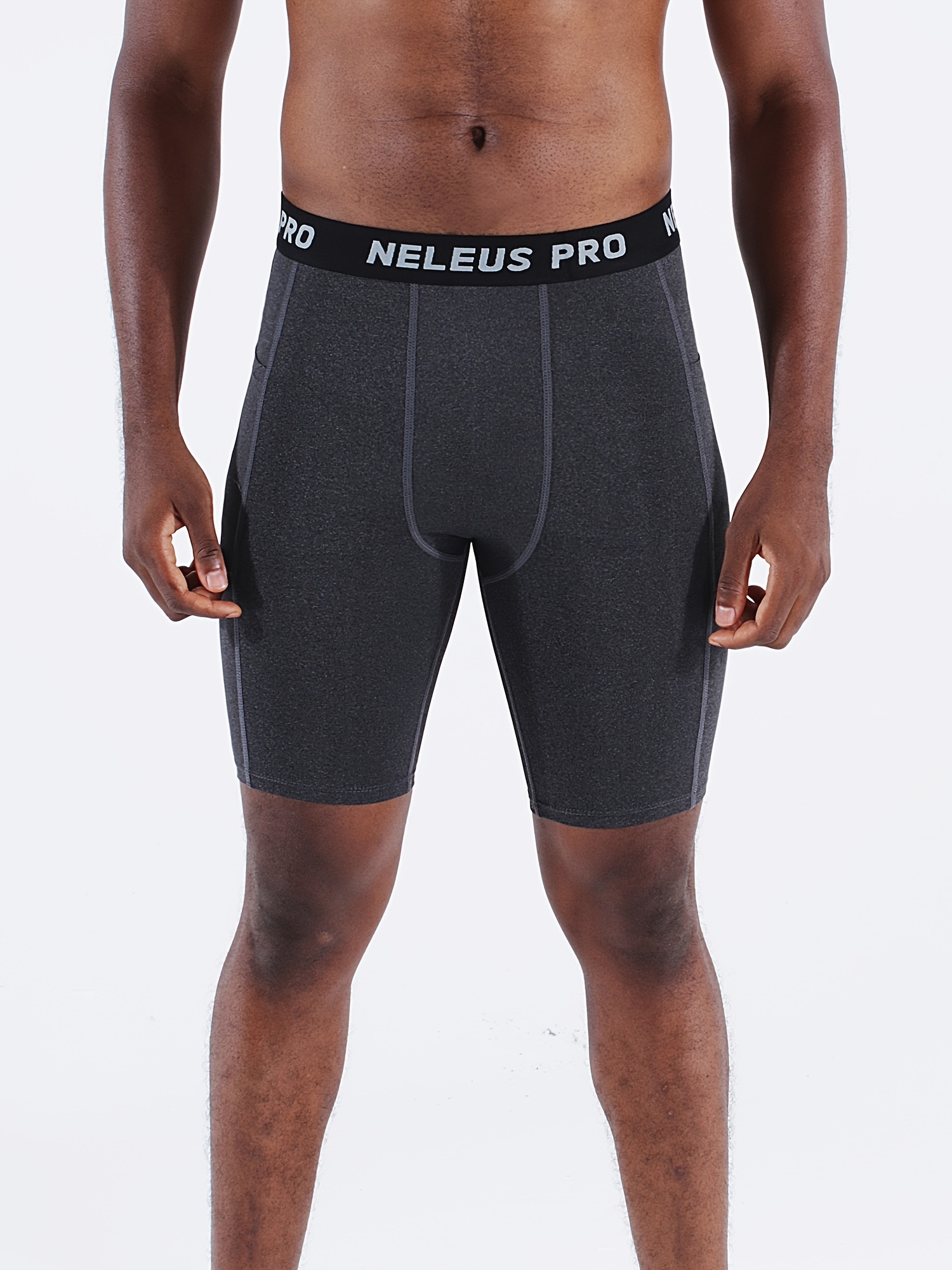 High Stretch Compression Shorts Pocket Men Ideal Sports Gym - Temu