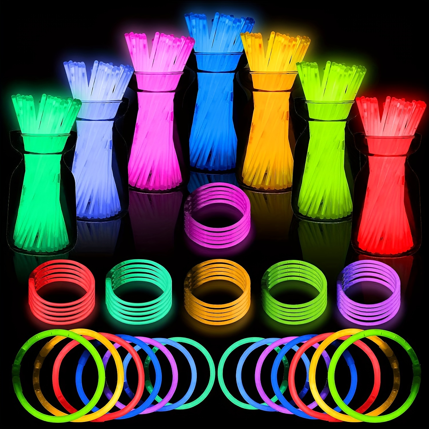 Glow in the Dark Party. Neon Glow Party Cups 