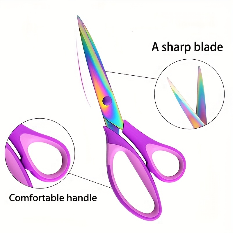Craft Scissors All Purpose Sharp Titanium Blades Shears - Temu