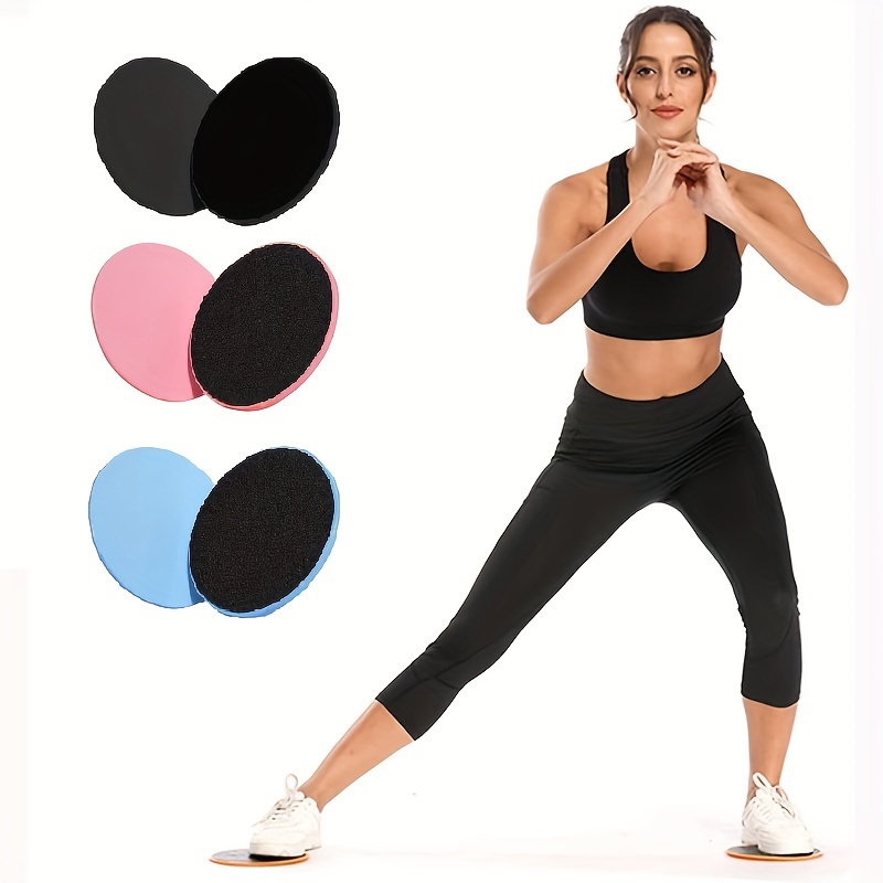 2pcs Discos deslizantes Slider Fitness Disc Ejercicio Placa deslizante para  Yoga Gym Abdominal Core Training