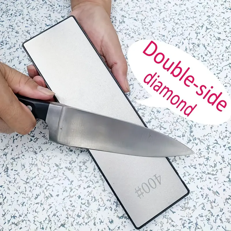400#/1000# Double-sided Diamond Sharpener Sharpening Plate Knife Sharpener  Coarse And Fine For Kitchen Knife, Chisel, Axe, Ice Skating Blade,  Woodworking Tools - Temu