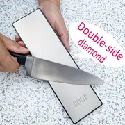 1pc 400 1000 10 x2 75 25x7cm double sided diamond sharpener sharpening plate knife sharpener coarse and fine for kitchen knife chisel axe ice skating blade woodworking tools details 0