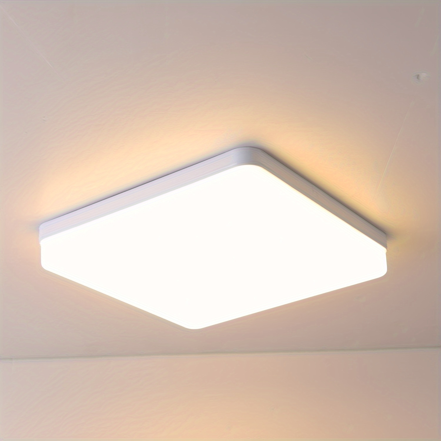 Lámpara de techo de montaje empotrado estilo luna, luces LED de techo  modernas, lámpara de pared, lámpara de techo blanca de luz diurna para