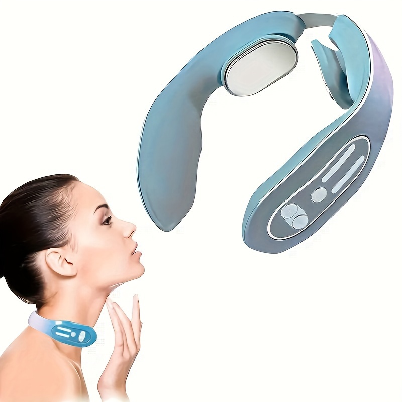 Neck Massager Intelligent Electric Low Frequency Pulse Neck Massager With  Heat Portable Deep Tissue Neck Massager For Women Men Gifts