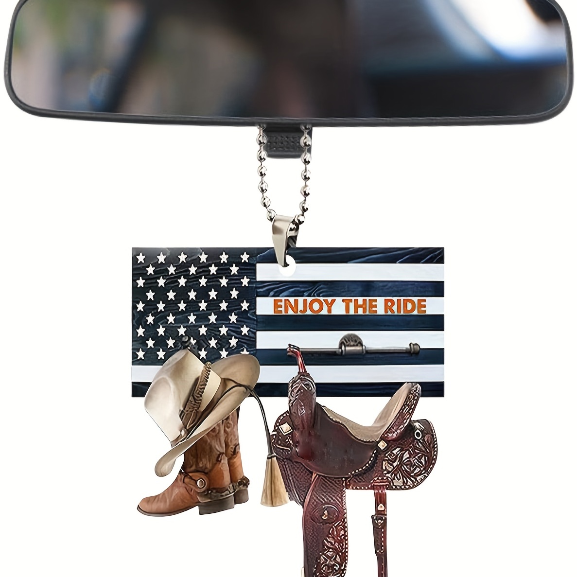 Personalized Cowboys & Cowgirls Boots And Hat Shaped Acrylic Keychain