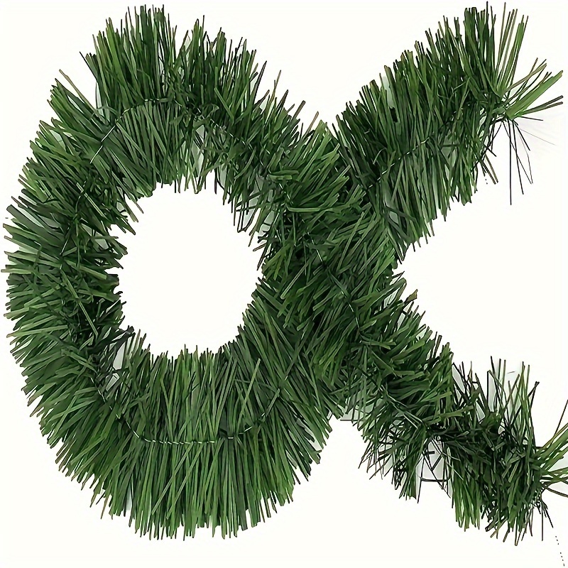 1pc 50ft christmas wreath artificial pine wreath   plant garland for holiday wedding party decoration outdoor indoor use christmas thanksgiving decoration details 8